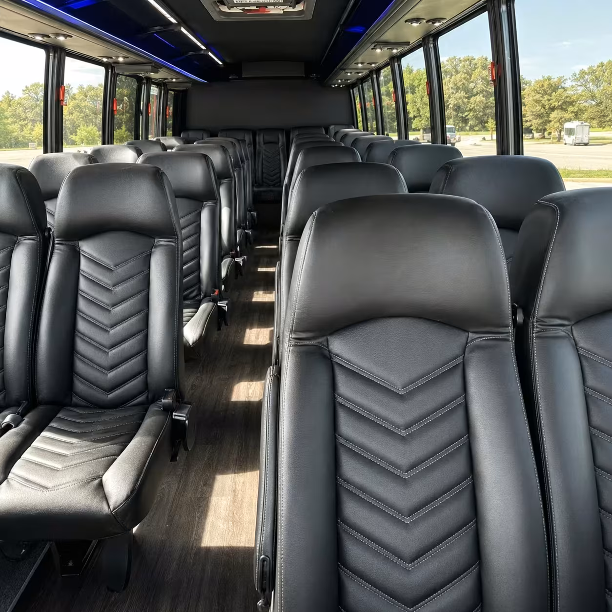 28 passenger minibus interior