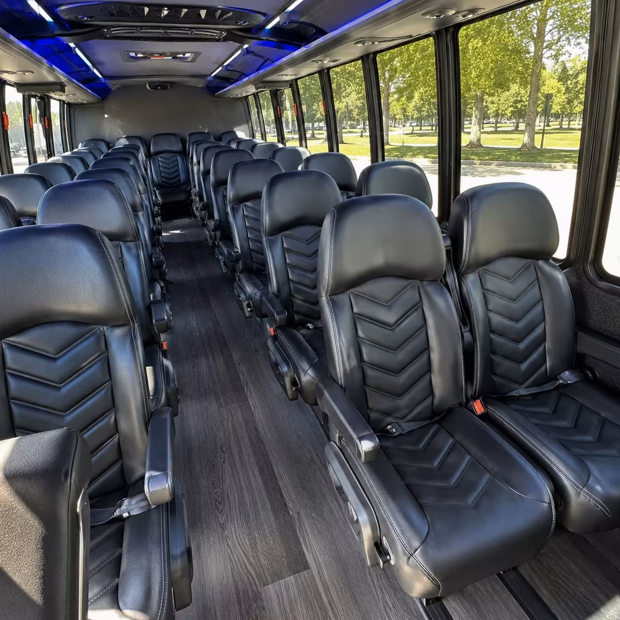 30 passenger minibus inside