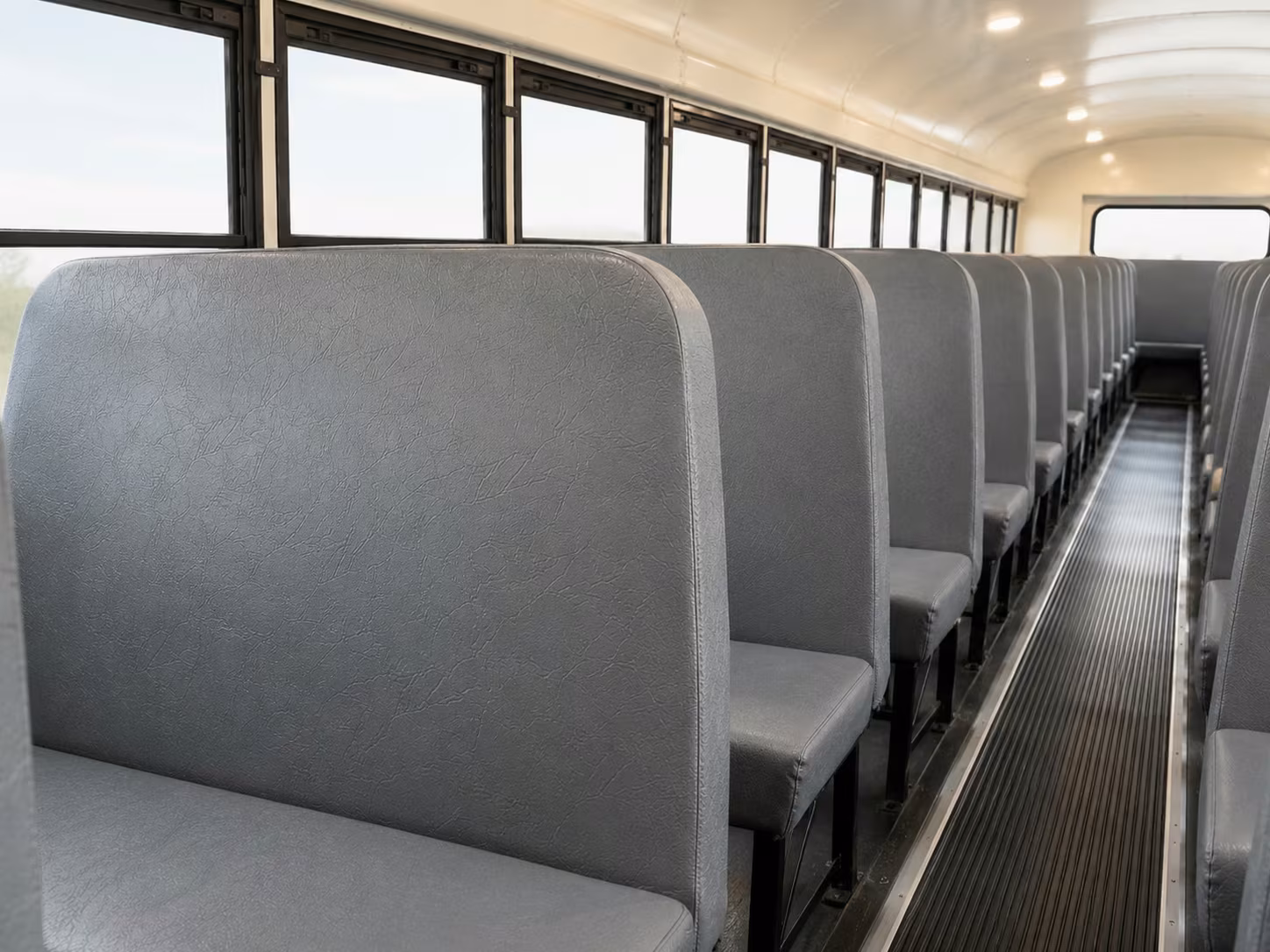 school bus inside