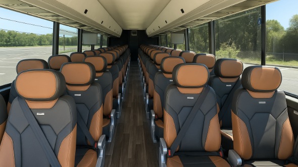 citrus heights 54 passenger charter bus inside