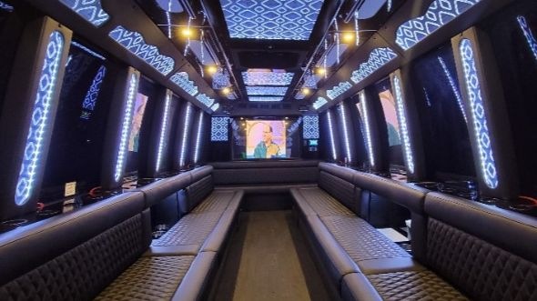 citrus heights party bus rental interior